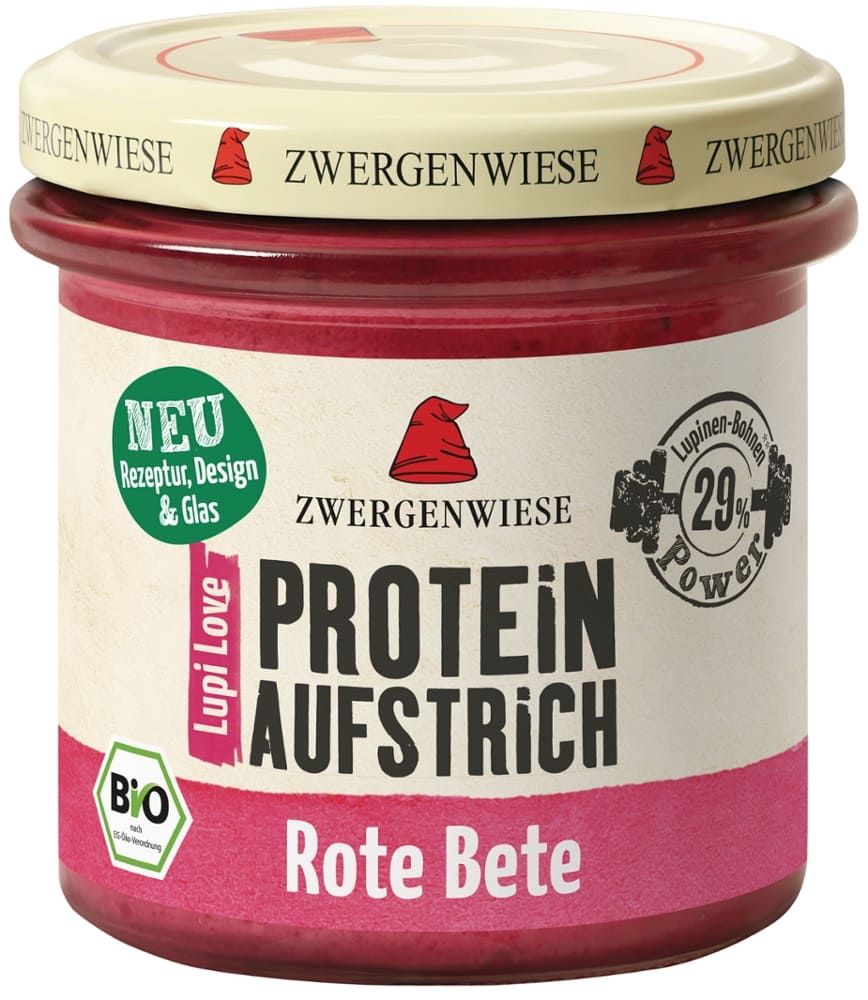 Zwergenwiese - LupiLove Protein Aufstrich Rote Bete 6 Stück zu 135 g