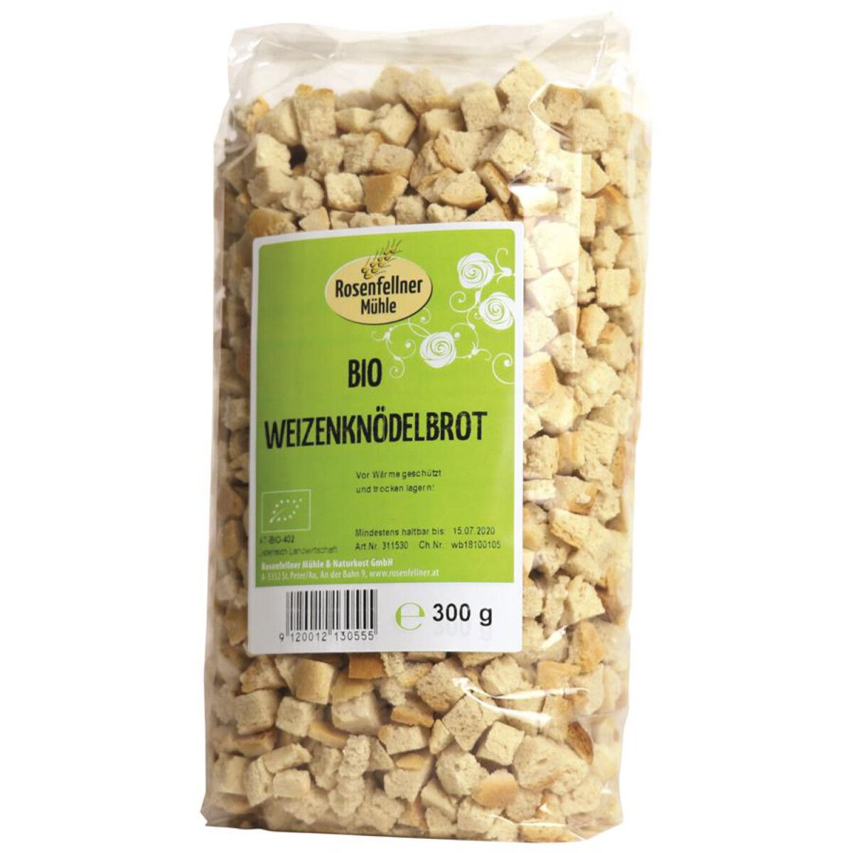 Rosenfellner Mühle - Bio Weizenknödelbrot 6 Stück zu 300 g