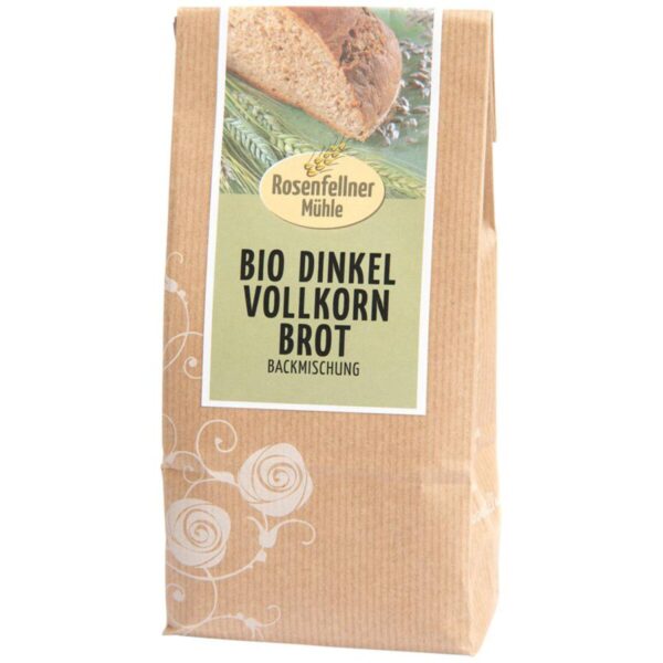 Bio Dinkel Vollkorn Brot Backmischung Rosenfellner Mühle