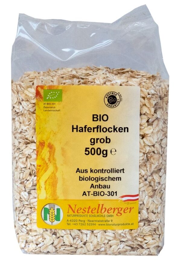 Bio Haferflocken grob Nestelberger