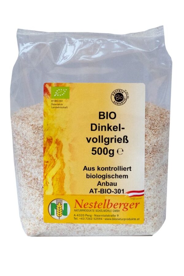 Bio Dinkelvollgrieß Nestelberger