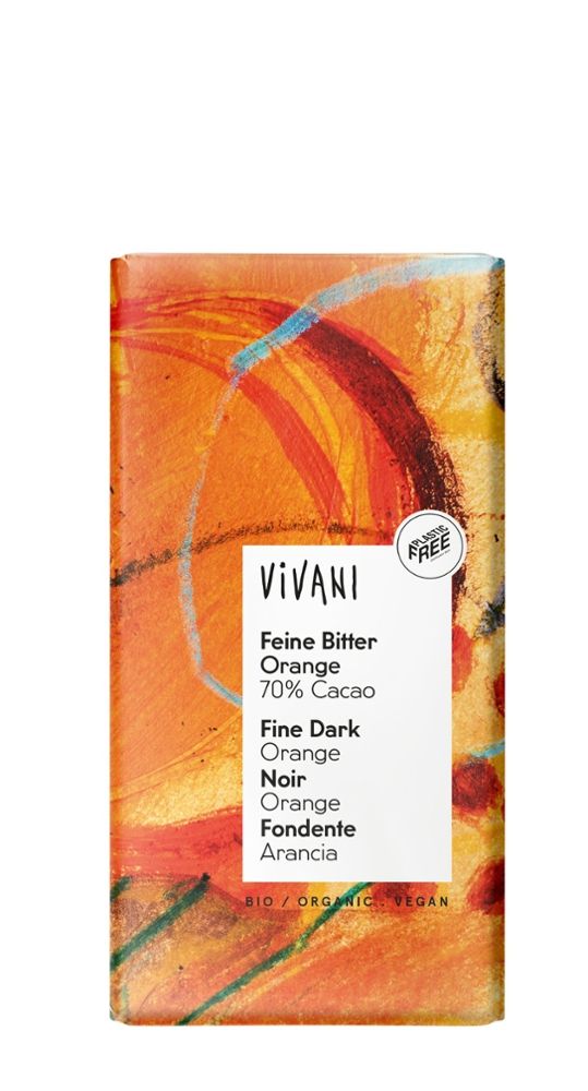 Vivani - Feine Bitter Orange 70% Cacao 10 Stück zu 100 g