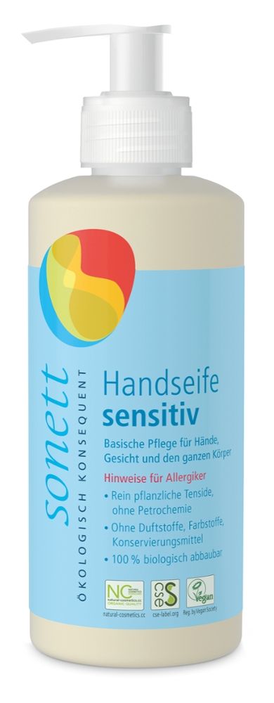 Sonett - Handseife sensitiv 6 Stück zu 300 ml