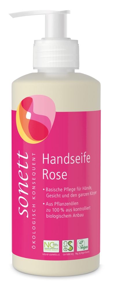 Sonett - Handseife Rose 6 Stück zu 300 ml