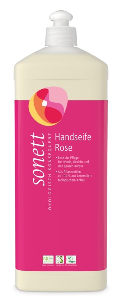 Sonett - Handseife Rose 6 Stück zu 1 l