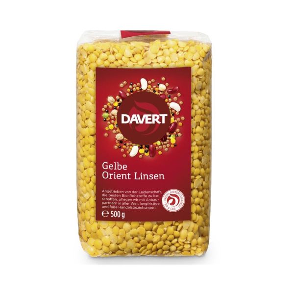 Gelbe Orient Linsen Davert