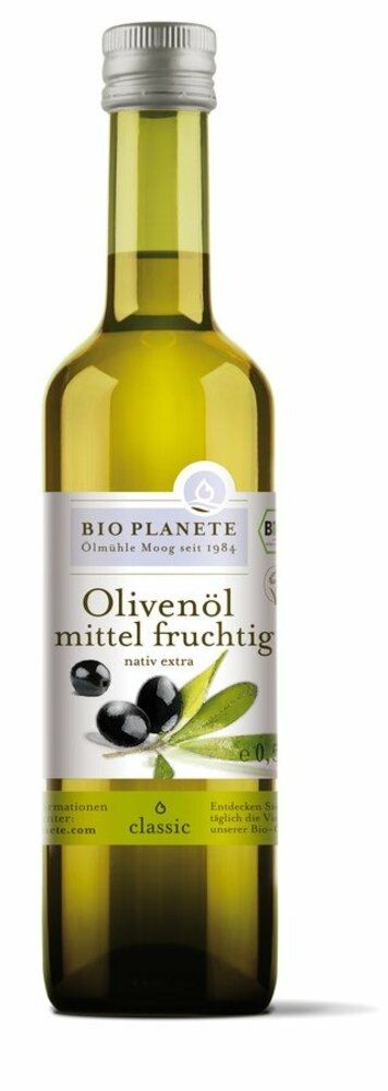 Bio Planete - Olivenöl mittel fruchtig 6 Stück zu 500 ml