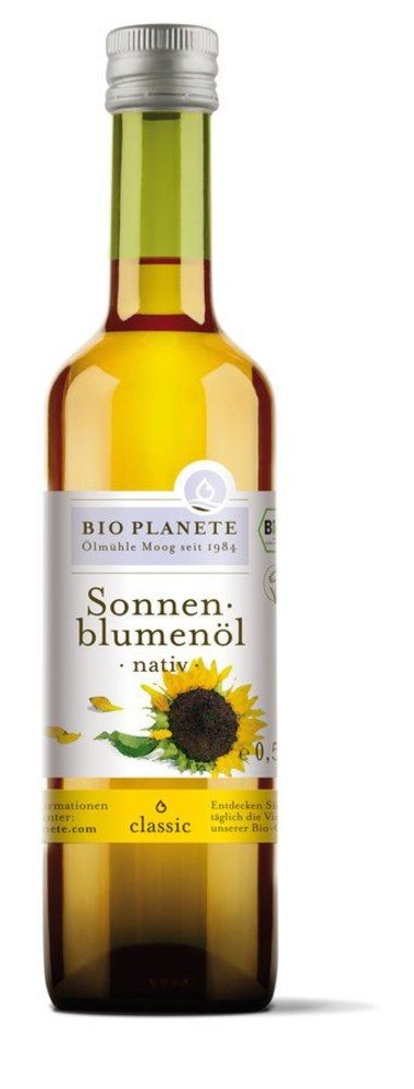 Bio Planete - Sonnenblumenöl nativ 6 Stück zu 500 ml