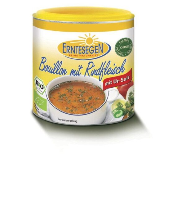 Bouillon mit Rindfleisch Erntesegen