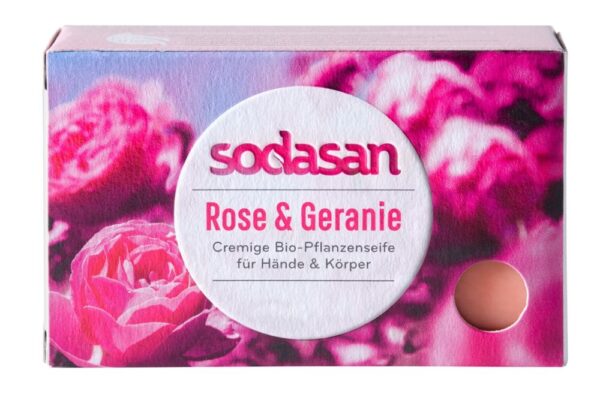 Rose & Geranie Pflanzenseife Sodasan