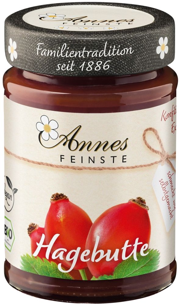 Annes Feinste - Hagebutte Konfitüre 6 Stück zu 225 g