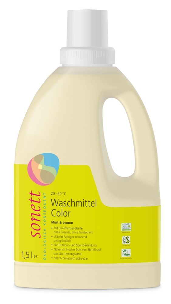 Sonett - Waschmittel Color 6 Stück zu 1,5 l