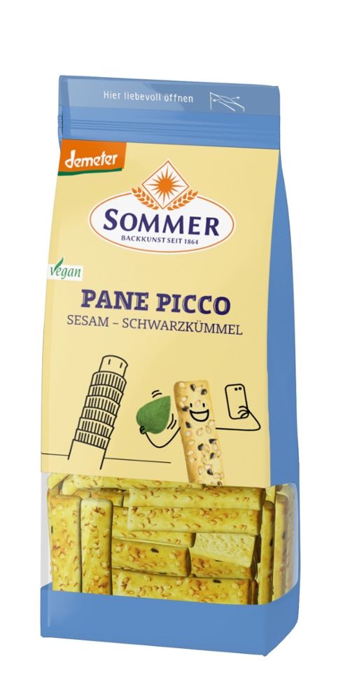 Sommer - Pane Picco Sesam-Schwarzkümmel 6 Stück zu 150 g