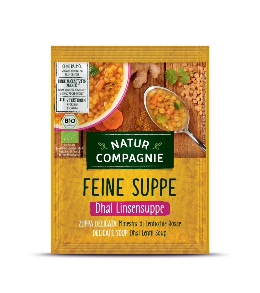 Natur Compagnie - Feine Suppe Dhal Linsensuppe 12 Stück zu 60 g