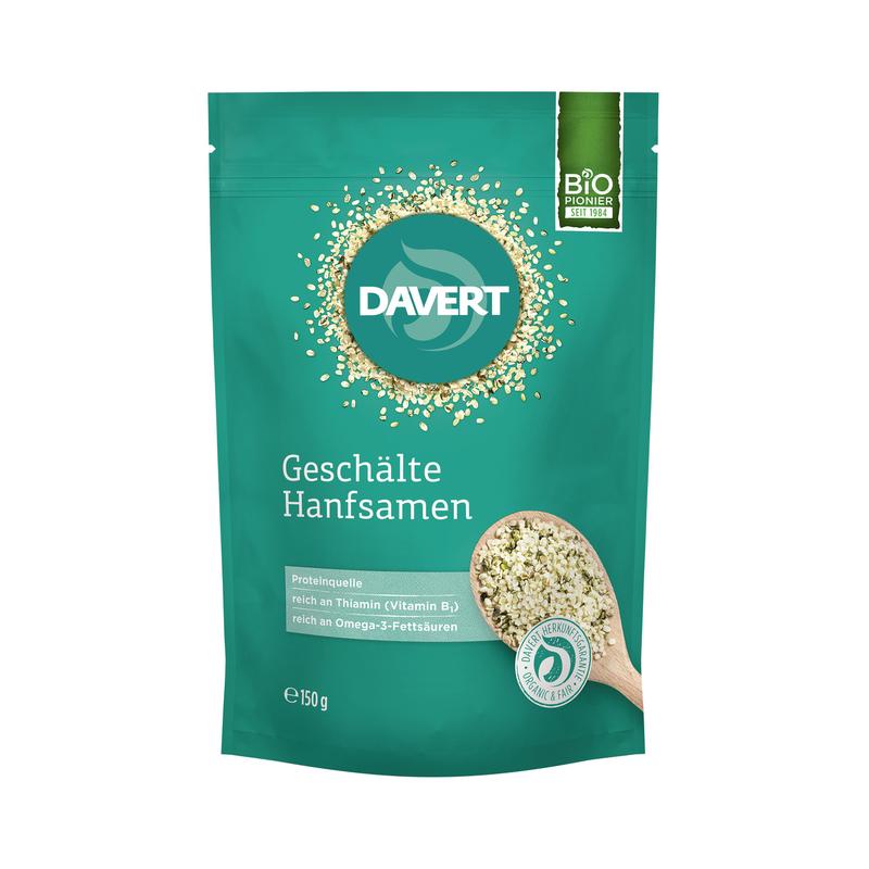 Geschälte Hanfsamen Davert