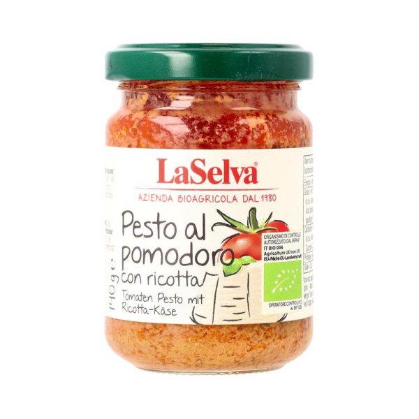 Pesto al pomodoro con ricotta Tomatenpesto mit Ricotta Käse LaSelva