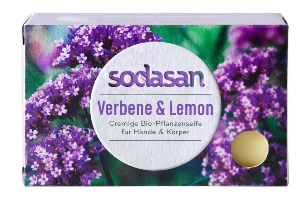 Sodasan - Verbene & Lemon Pflanzenseife 12 Stück zu 100 g