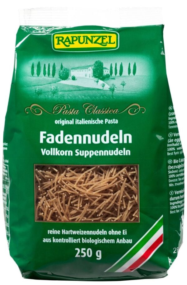 Fadennudeln Vollkorn Suppennudeln Rapunzel