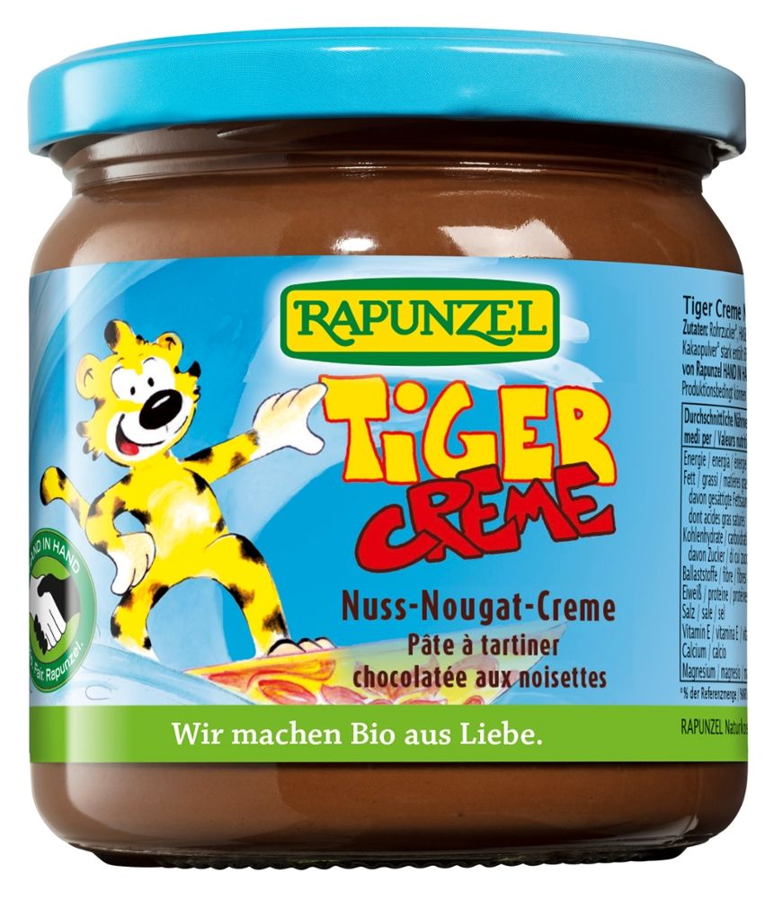 Rapunzel - Tiger Creme Nuss-Nougat 6 Stück zu 400 g