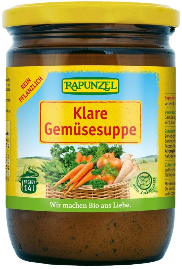 Klare Gemüsesuppe Rapunzel