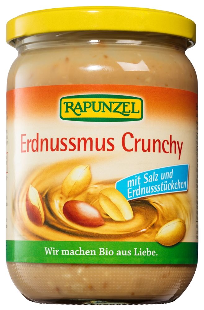 Rapunzel - Erdnussmus Crunchy 6 Stück zu 500 g