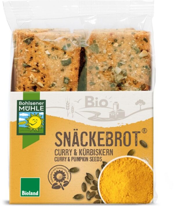 Snäckebrot Curry & Kürbiskern Bohlsener Mühle