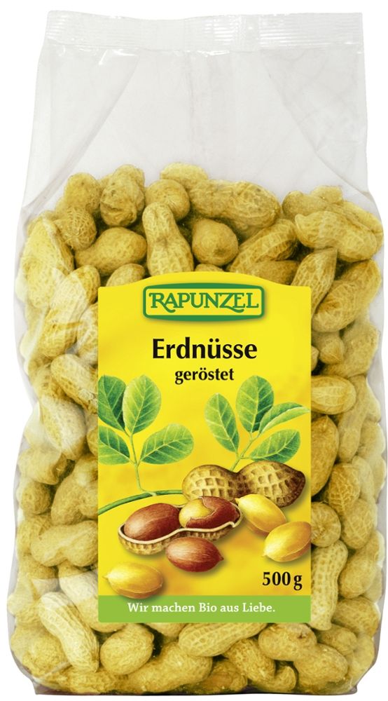 Rapunzel - Erdnüsse geröstet 8 Stück zu 500 g