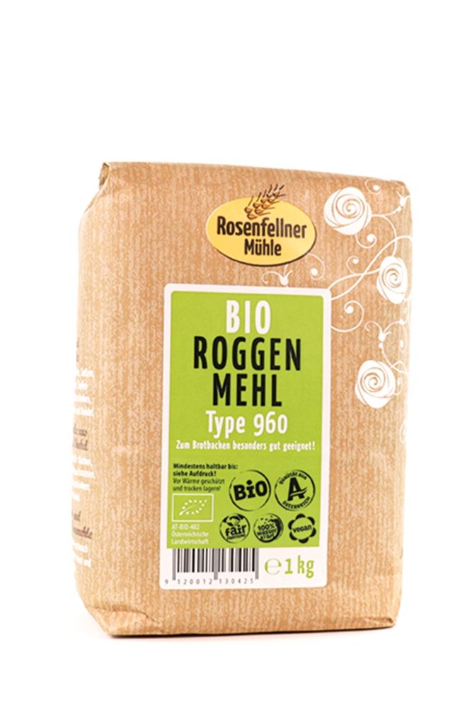 Rosenfellner Mühle - Bio Roggenmehl Type 960 10 Stück zu 1 kg