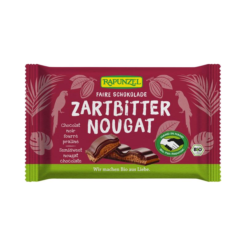 Faire Schokolade Zartbitter Nougat Rapunzel