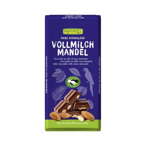 Faire Schokolade Vollmilch Mandel Rapunzel