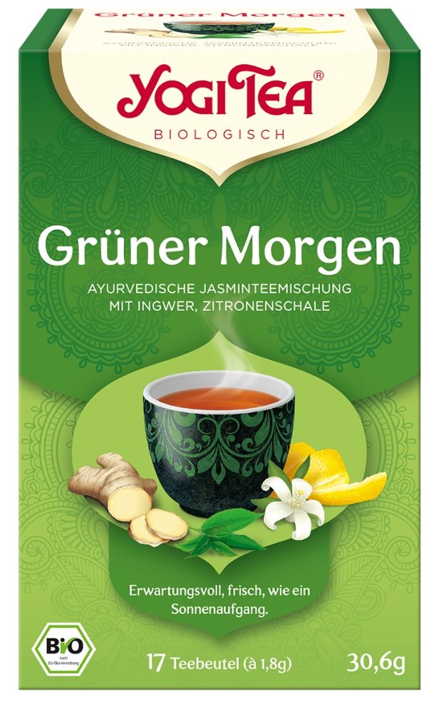 Yogi Tea - Grüner Morgen Teebeutel 6 Stück