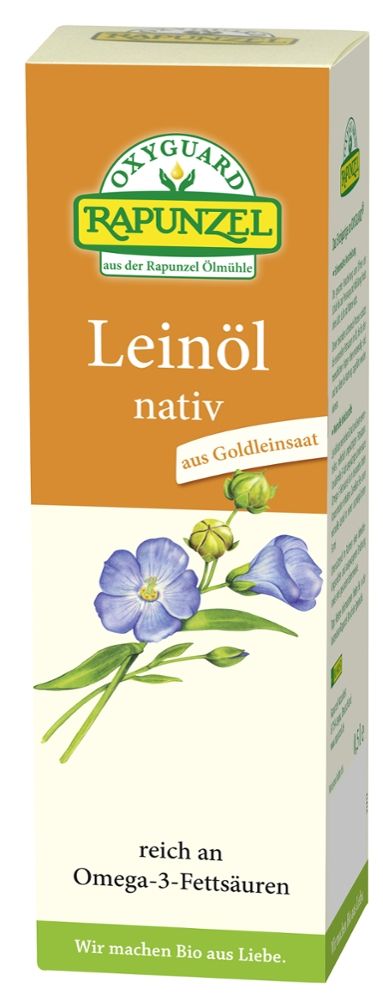 Rapunzel - Leinöl nativ 4 Stück zu 500 ml