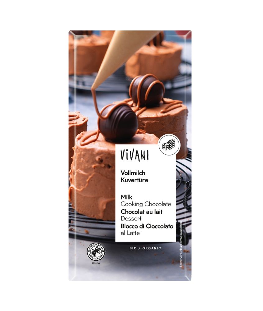 Vivani - Vollmilch Kuvertüre 10 Stück zu 200 g