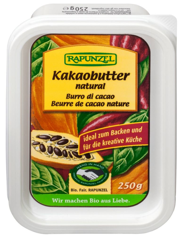 Rapunzel - Kakaobutter natural 8 Stück zu 250 g