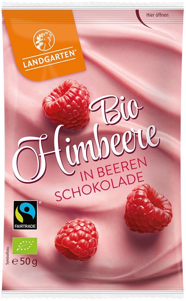 Landgarten - Bio Himbeere in Beeren Schokolade