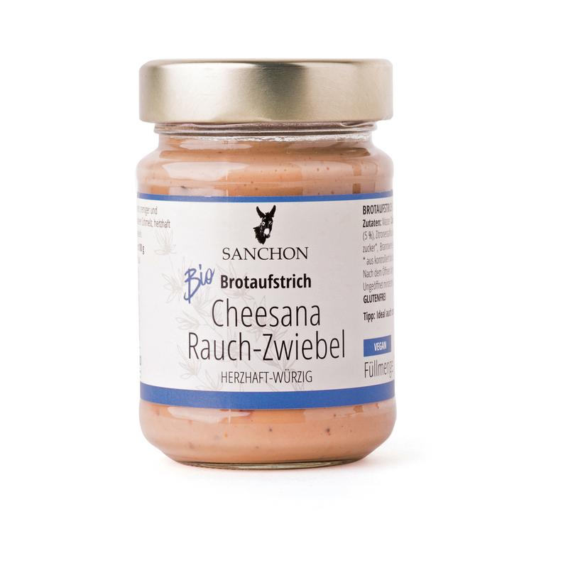 Brotaufstrich Cheesana Rauch-Zwiebel Sanchon