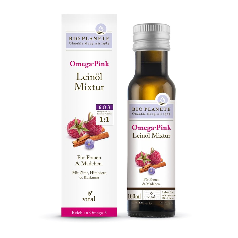 Omega Pink Leinöl Mixtur Bio Planete