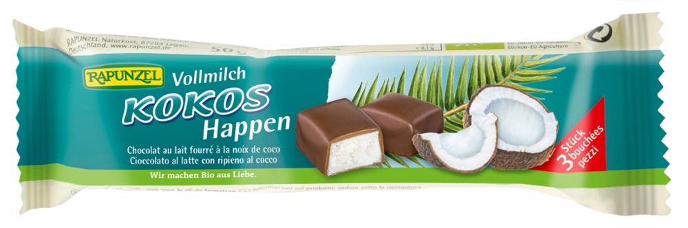 Rapunzel - Vollmilch Kokos Happen 20 Stück zu 50 g