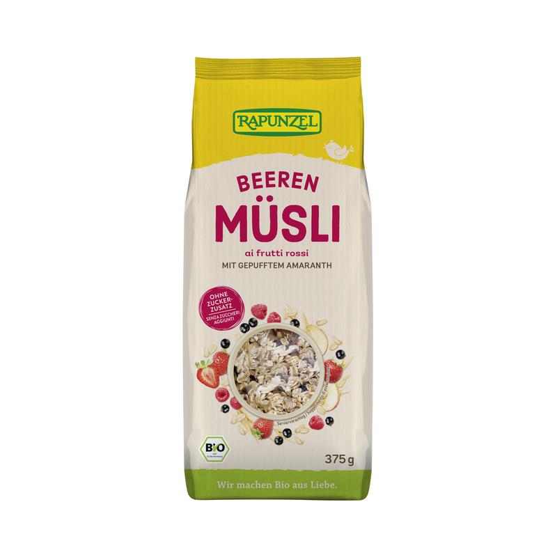 Alpen Amaranth Müsli Beeren Rapunzel
