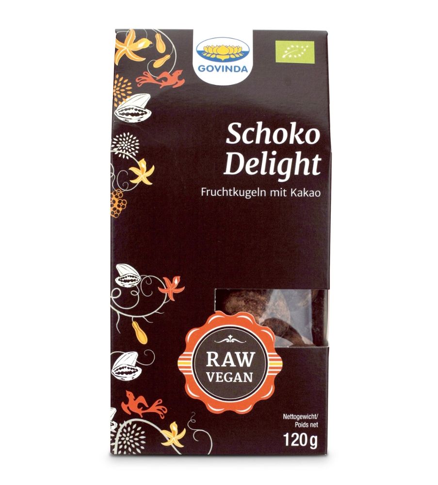 Govinda - Schoko Delight Fruchtkugeln 6 Stück zu 120 g