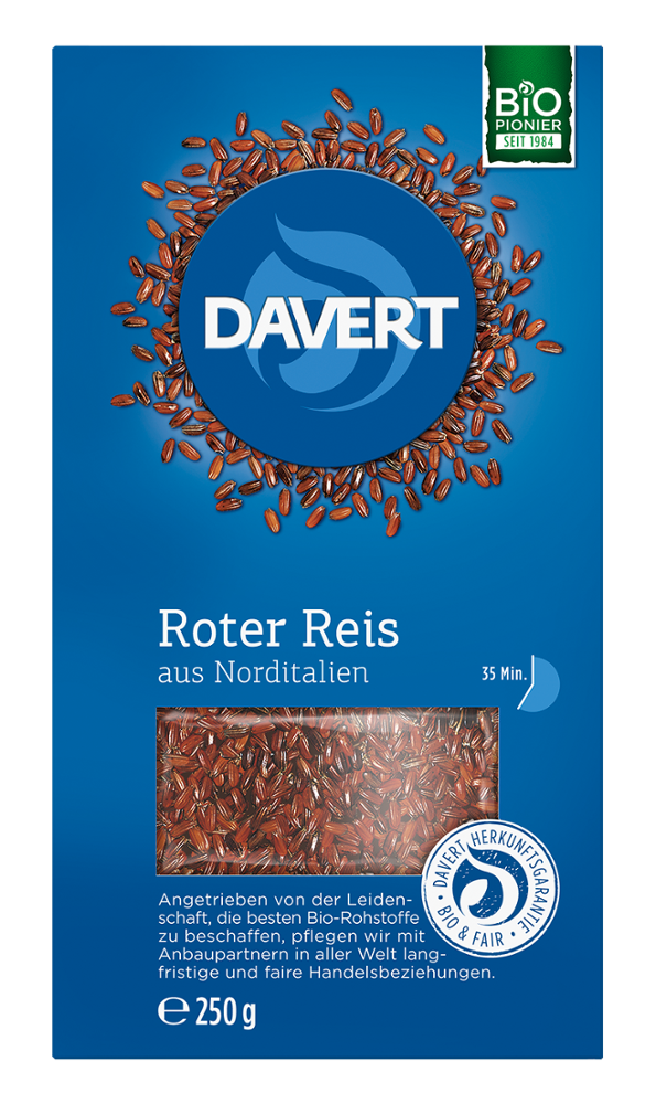 Davert - Roter Reis 8 Stück zu 250 g