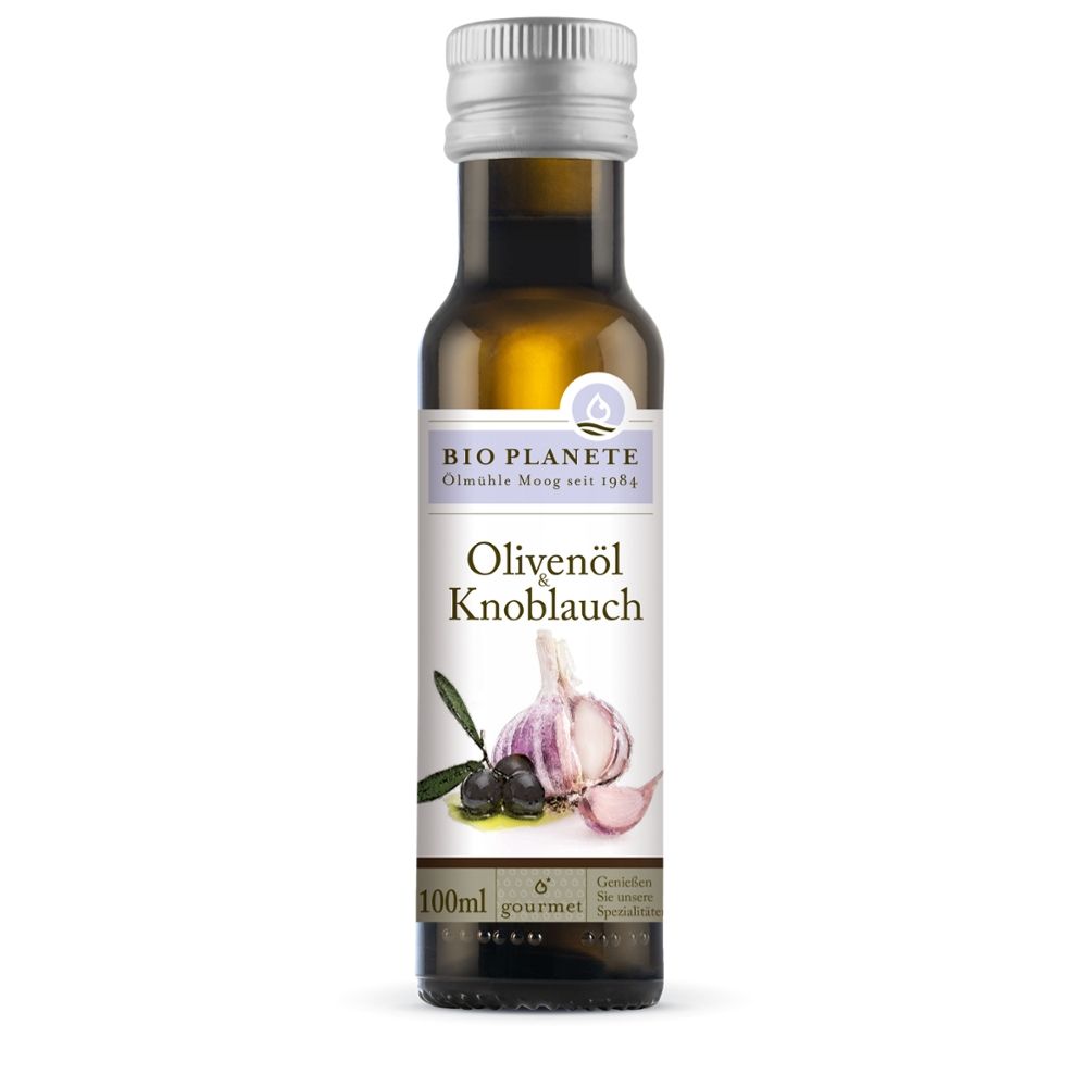 Bio Planete - Olivenöl Knoblauch 4 Stück zu 100 ml