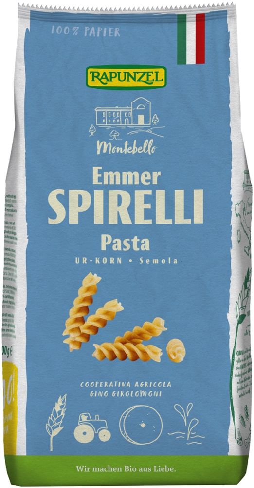 Rapunzel - Emmer Spirelli Pasta 12 Stück zu 500 g