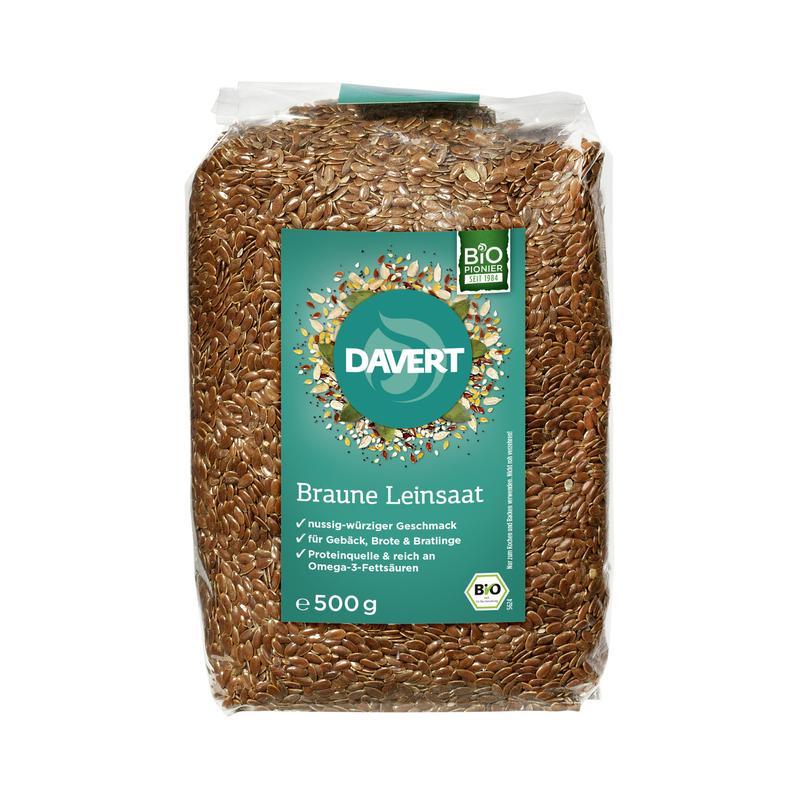 Braune Leinsaat aus Europa Davert