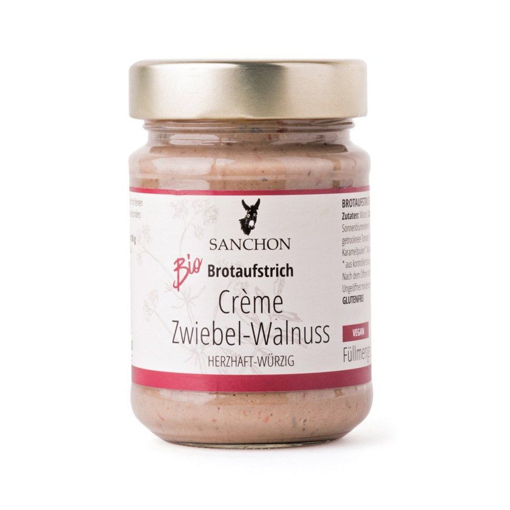 Sanchon - Brotaufstrich Creme Zwiebel-Walnuss 6 Stück zu 190 g