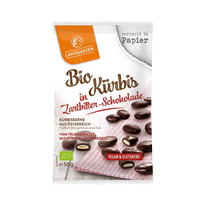 Bio Kürbis in Zartbitter-Schokolade Landgarten