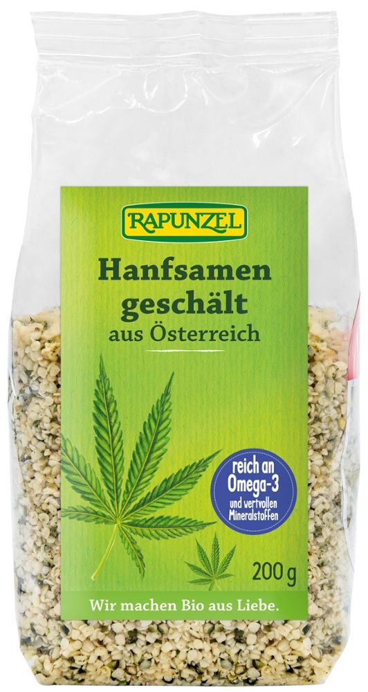 Hanfsamen geschält aus Österreich Rapunzel