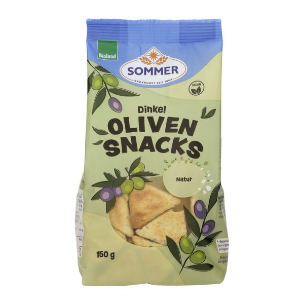 Dinkel Oliven-Snacks Natur Sommer