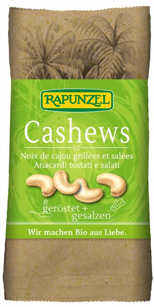 Rapunzel - Cashews geröstet + gesalzen 10 Stück zu 50 g