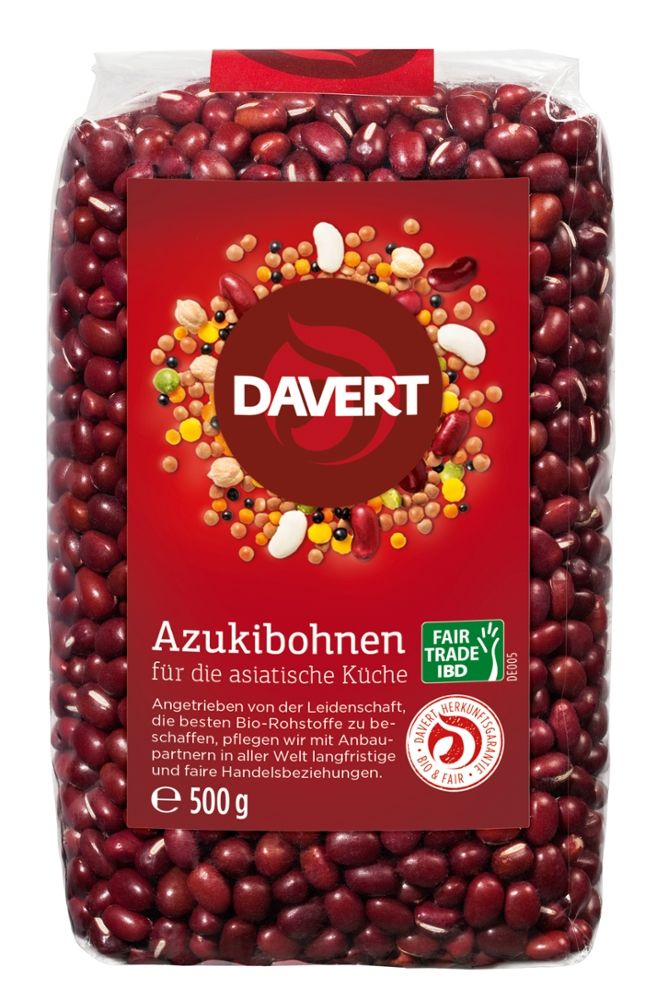 Davert - Azukibohnen 8 Stück zu 500 g